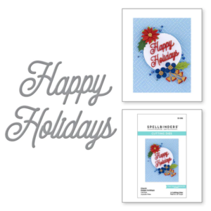 Classic Happy Holidays Etched Dies S1-096