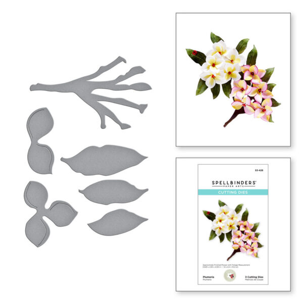 Plumeria Etched Dies S3-428
