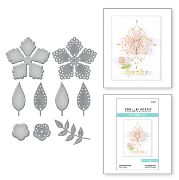 Stitched Flower Etched Dies S3-436