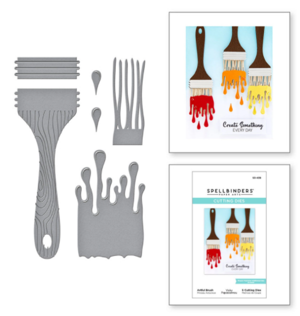 Artful Brush Etched Dies S3-439