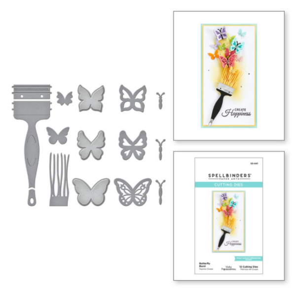 Butterfly Burst Etched Dies S3-441