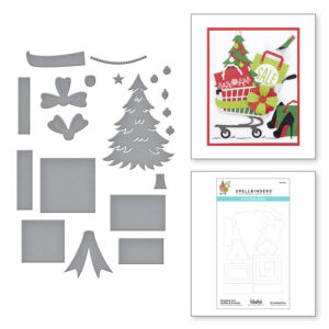 Shopping Cart Holiday & Presents Etched Dies S4-1143