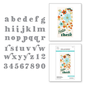 Be Bold Lowercase Alphabet and Numbers Etched Dies S4-1162