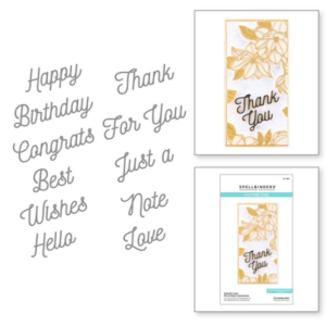 Smooth Lines Mix & Match Sentiments Etched Dies S4-1168