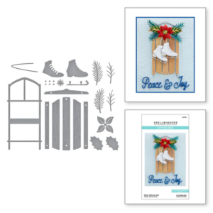 Winter Welcome Sled Etched Dies S4-1219