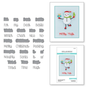 Tinsel Time Sentiments Etched Dies S4-1224