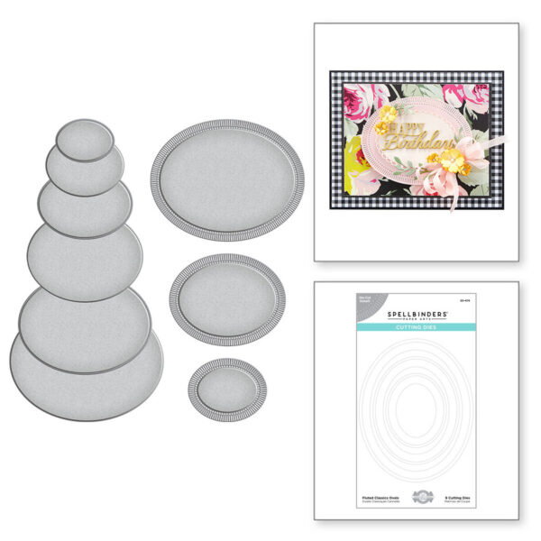 Fluted Classics Ovals Etched Dies S5-474