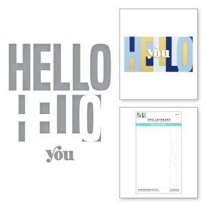 Be Bold Color Block Hello You Etched Dies S5-476