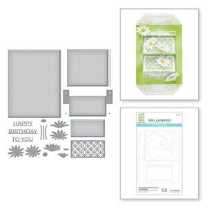 Daisy Delight Garden Shutters A2 Card Base S5-479