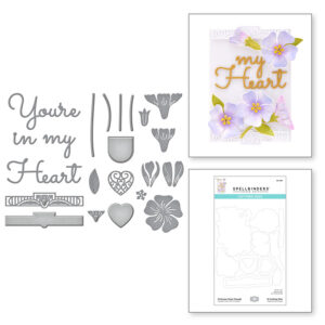 Primrose Heart Façade Etched Dies S5-484