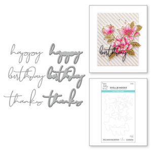 Yana's Layered Script Sentiments Etched Dies S5-496