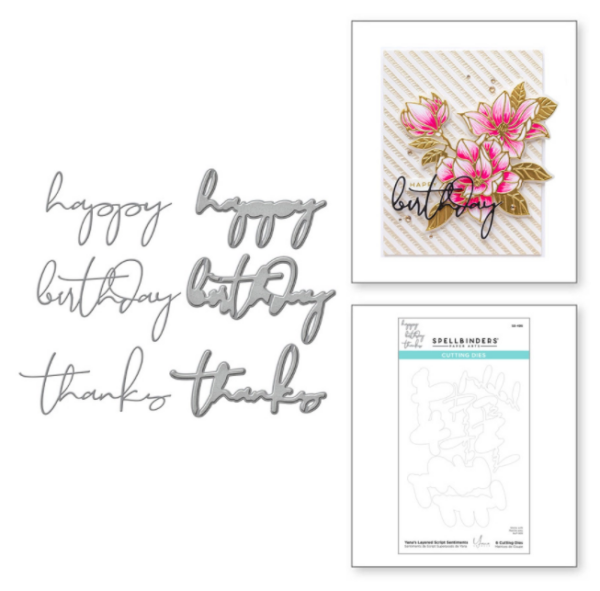 Yana's Layered Script Sentiments Etched Dies S5-496