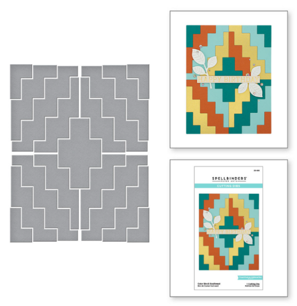 Color Block Southwest Etched Dies S5-498