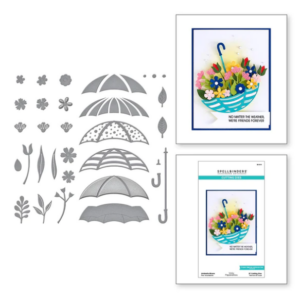 Umbrella Bloom Etched Dies S5-554
