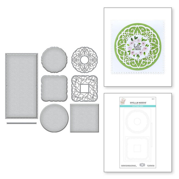 Scalloped Symphony Notecard Etched Dies S6-177