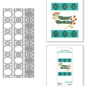 Stitched Kaleidoscope Strip Etched Dies S6-192