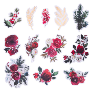 Santa Lane Floral Die Cut Shapes SCS-230