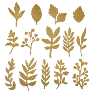 Glitter Die Cut Foliage SCS-237