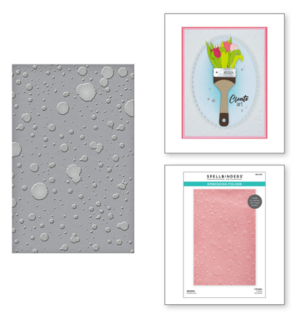 Splatter Embossing Folder SES-035