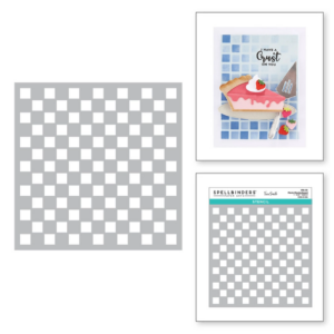 Picnic Checkerboard Stencil STN-015