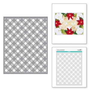 Diagonal Buffalo Plaid Stencil STN-017