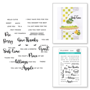 Perfect Pie Sentiments & Fillings Clear Stamp Set STP-105