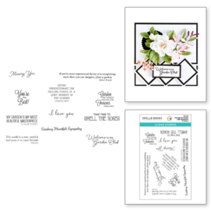 Through the Garden Gate Sentiments Clear Stamp Set STP-108