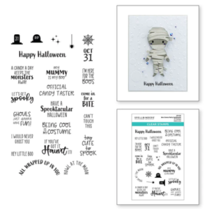 Boo Dance Party Sentiments Clear Stamp Set STP-153