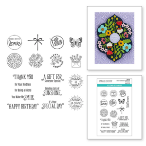Floral Reflection Sentiments Clear Stamp Set STP-162
