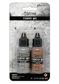 Tim Holtz Distress® Foundry Wax Kit #2 Sterling/Statue