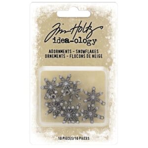 Tim Holtz® Idea-ology™ Findings - Metal Adornments: Snowflakes