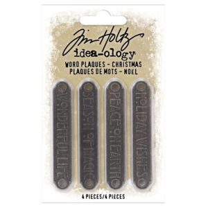 Tim Holtz® Idea-ology™ Findings - Christmas Word Plaques