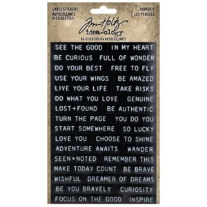 Tim Holtz® Idea-ology™ Paperie - Label Stickers, Thoughts