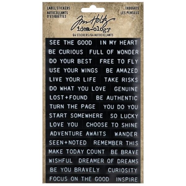 Tim Holtz® Idea-ology™ Paperie - Label Stickers, Thoughts