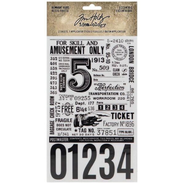 Tim Holtz® Idea-ology™ Paperie - Remnant Rubs, Eccentric