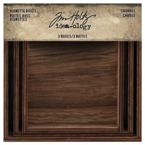 Tim Holtz® Idea-ology™ Findings - Vignette Boxes, Squares
