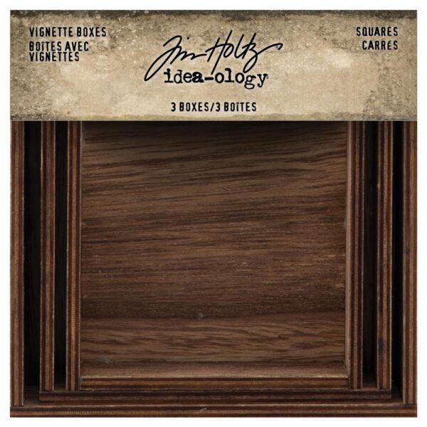 Tim Holtz® Idea-ology™ Findings - Vignette Boxes, Squares