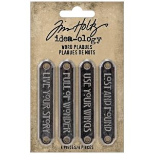 Tim Holtz® Idea-ology™ Findings - Word Plaques