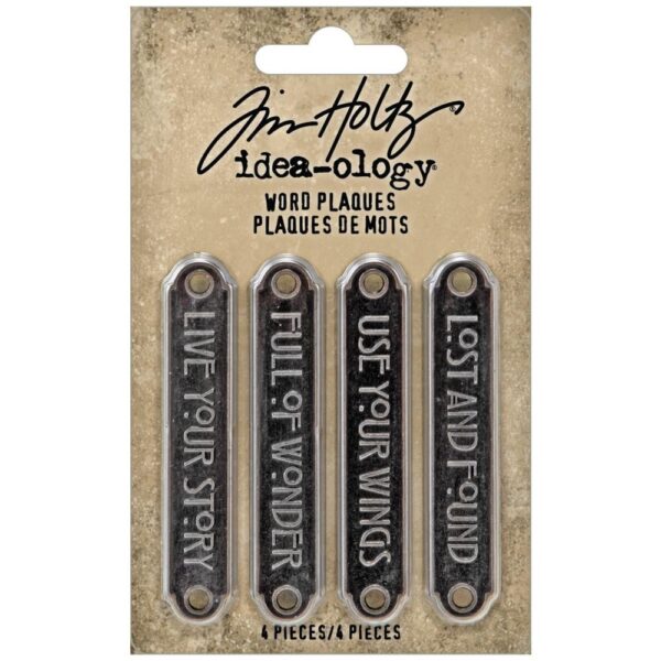 Tim Holtz® Idea-ology™ Findings - Word Plaques
