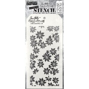 Tim Holtz® Stampers Anonymous Layering Stencils -- Tiny Poinsettia THS163