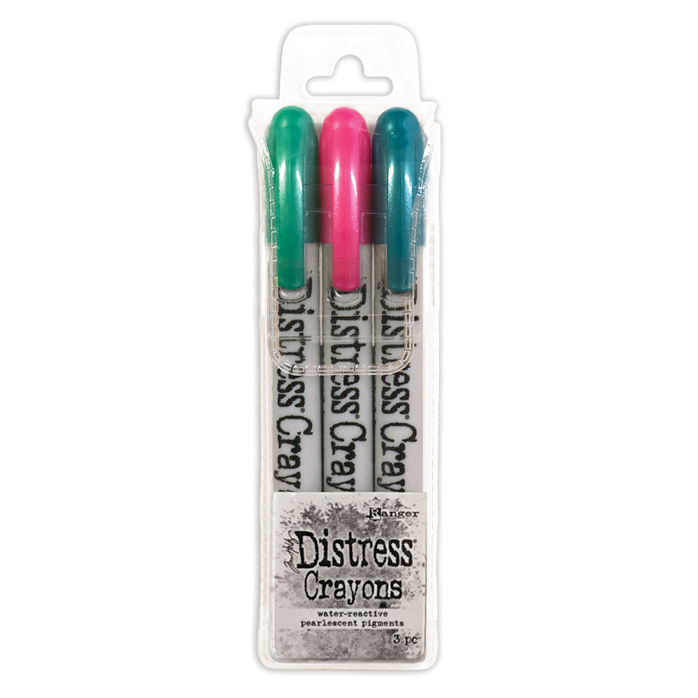 Tim Holtz Distress® Holiday Pearlescent Crayon Set #4