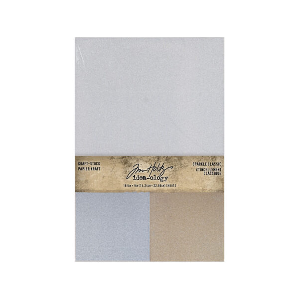 Tim Holtz® Idea-ology™ | Paperie - Kraft Stock, Sparkle Classic