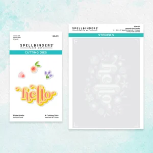 Floral Hello Stencil and Die Set BD-0750