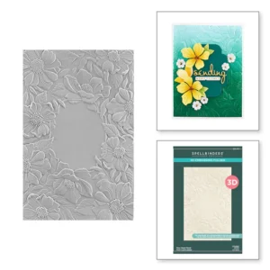 Four Petal Floral 3D Embossing Folder E3D-053