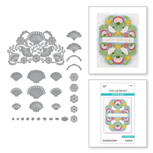Four Petal Bloom Reflection Etched Dies S4-1263