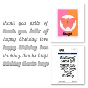 Everyday Sentiments Etched Dies S5-564