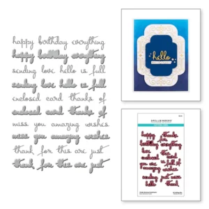 Thanks Enclosed Sentiments Etched Dies S6-208