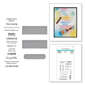 A Cut Above the Rest Sentiments Stamp & Die Set SDS-180