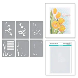 Wonderful Tulips Layered Stencils STN-045