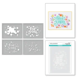 Layered Floral For You Stencils STN-050